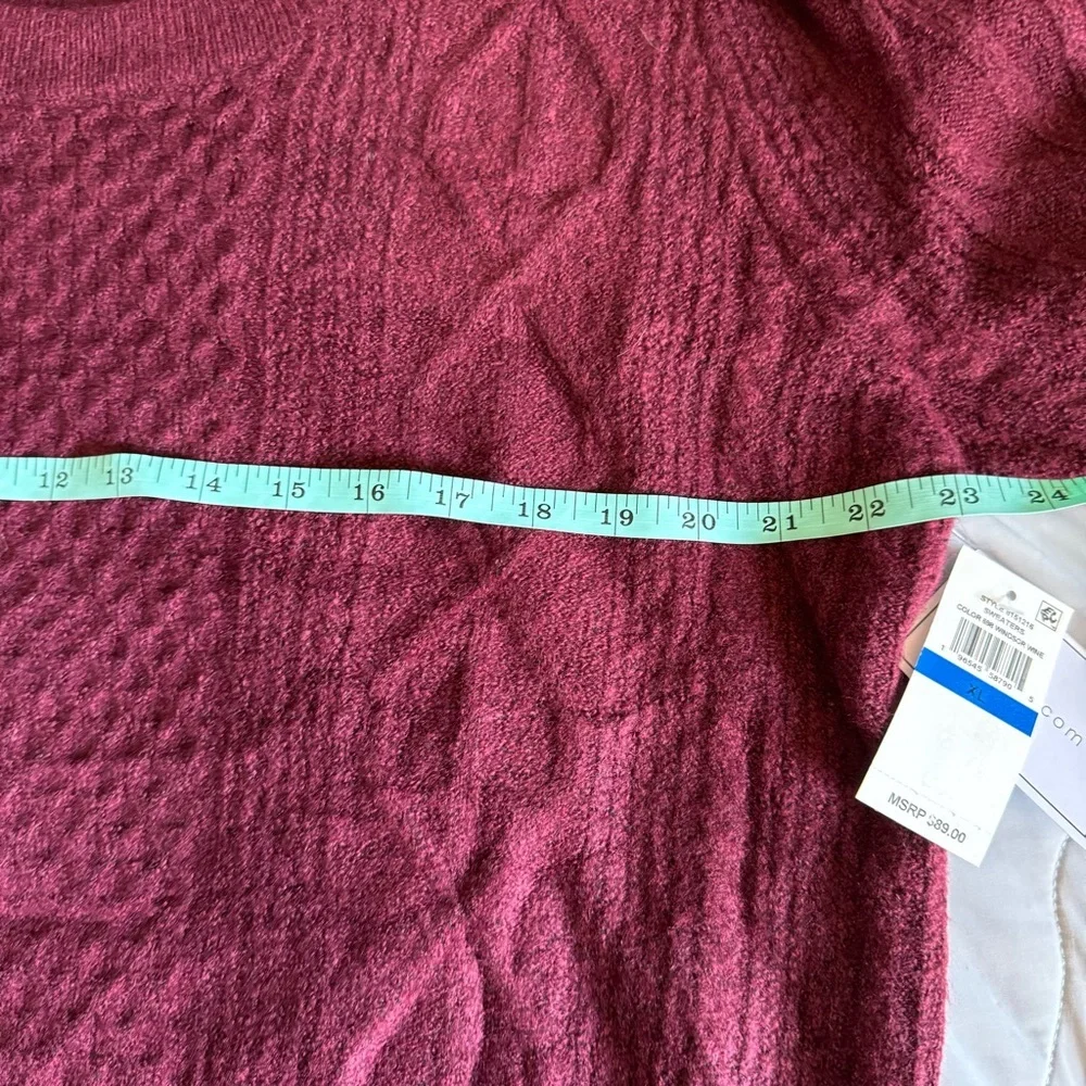 1 state maroon long sleeve sweater xl - Picture 5 of 6